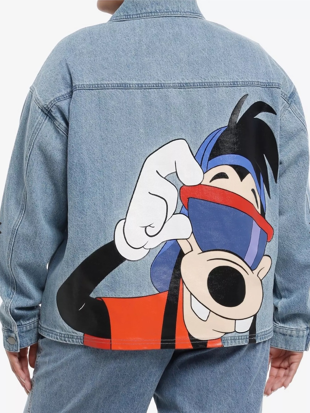 Her Universe Disney A Goofy Movie Characters Girls Denim Jacket Plus NWT